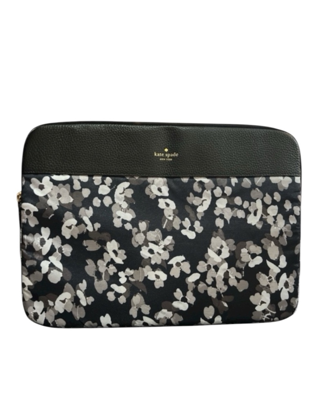 KATE SPADE Grove Street Floral Laptop Sleeve Zip Case in Leather/Nylon —SWEET!!!